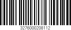 Código de barras (EAN, GTIN, SKU, ISBN): '3276000208112'