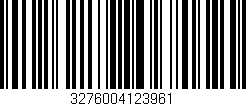 Código de barras (EAN, GTIN, SKU, ISBN): '3276004123961'