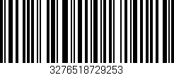 Código de barras (EAN, GTIN, SKU, ISBN): '3276518729253'