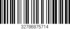 Código de barras (EAN, GTIN, SKU, ISBN): '32786875714'