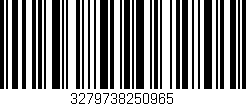 Código de barras (EAN, GTIN, SKU, ISBN): '3279738250965'