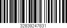 Código de barras (EAN, GTIN, SKU, ISBN): '32839247831'