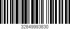 Código de barras (EAN, GTIN, SKU, ISBN): '32849993830'