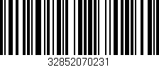 Código de barras (EAN, GTIN, SKU, ISBN): '32852070231'