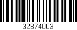 Código de barras (EAN, GTIN, SKU, ISBN): '32874003'