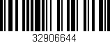 Código de barras (EAN, GTIN, SKU, ISBN): '32906644'