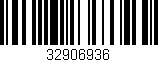 Código de barras (EAN, GTIN, SKU, ISBN): '32906936'