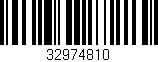 Código de barras (EAN, GTIN, SKU, ISBN): '32974810'