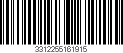 Código de barras (EAN, GTIN, SKU, ISBN): '3312255161915'