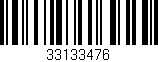 Código de barras (EAN, GTIN, SKU, ISBN): '33133476'