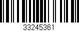 Código de barras (EAN, GTIN, SKU, ISBN): '33245361'