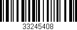 Código de barras (EAN, GTIN, SKU, ISBN): '33245408'