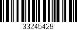 Código de barras (EAN, GTIN, SKU, ISBN): '33245429'