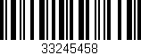 Código de barras (EAN, GTIN, SKU, ISBN): '33245458'