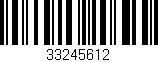Código de barras (EAN, GTIN, SKU, ISBN): '33245612'