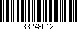 Código de barras (EAN, GTIN, SKU, ISBN): '33248012'