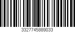 Código de barras (EAN, GTIN, SKU, ISBN): '3327745889033'