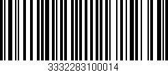 Código de barras (EAN, GTIN, SKU, ISBN): '3332283100014'