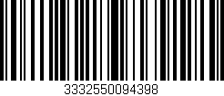 Código de barras (EAN, GTIN, SKU, ISBN): '3332550094398'
