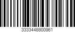 Código de barras (EAN, GTIN, SKU, ISBN): '3333448800961'