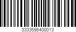 Código de barras (EAN, GTIN, SKU, ISBN): '3333596400013'