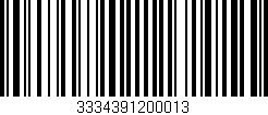 Código de barras (EAN, GTIN, SKU, ISBN): '3334391200013'