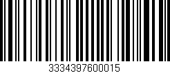 Código de barras (EAN, GTIN, SKU, ISBN): '3334397600015'