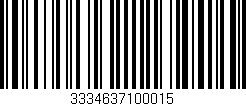 Código de barras (EAN, GTIN, SKU, ISBN): '3334637100015'