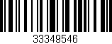 Código de barras (EAN, GTIN, SKU, ISBN): '33349546'