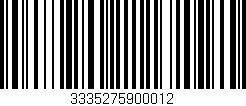 Código de barras (EAN, GTIN, SKU, ISBN): '3335275900012'