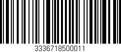 Código de barras (EAN, GTIN, SKU, ISBN): '3336718500011'