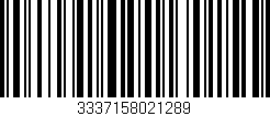 Código de barras (EAN, GTIN, SKU, ISBN): '3337158021289'