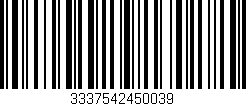 Código de barras (EAN, GTIN, SKU, ISBN): '3337542450039'