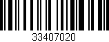 Código de barras (EAN, GTIN, SKU, ISBN): '33407020'