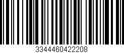 Código de barras (EAN, GTIN, SKU, ISBN): '3344460422208'