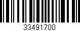 Código de barras (EAN, GTIN, SKU, ISBN): '33491700'
