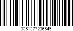 Código de barras (EAN, GTIN, SKU, ISBN): '3351377236545'