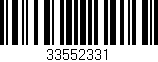 Código de barras (EAN, GTIN, SKU, ISBN): '33552331'