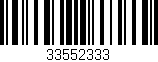 Código de barras (EAN, GTIN, SKU, ISBN): '33552333'