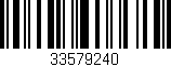 Código de barras (EAN, GTIN, SKU, ISBN): '33579240'