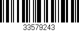 Código de barras (EAN, GTIN, SKU, ISBN): '33579243'
