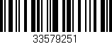 Código de barras (EAN, GTIN, SKU, ISBN): '33579251'