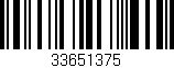 Código de barras (EAN, GTIN, SKU, ISBN): '33651375'