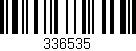 Código de barras (EAN, GTIN, SKU, ISBN): '336535'