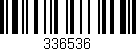 Código de barras (EAN, GTIN, SKU, ISBN): '336536'
