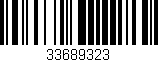 Código de barras (EAN, GTIN, SKU, ISBN): '33689323'