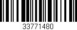 Código de barras (EAN, GTIN, SKU, ISBN): '33771480'
