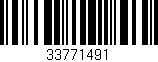 Código de barras (EAN, GTIN, SKU, ISBN): '33771491'