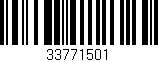 Código de barras (EAN, GTIN, SKU, ISBN): '33771501'
