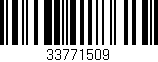 Código de barras (EAN, GTIN, SKU, ISBN): '33771509'